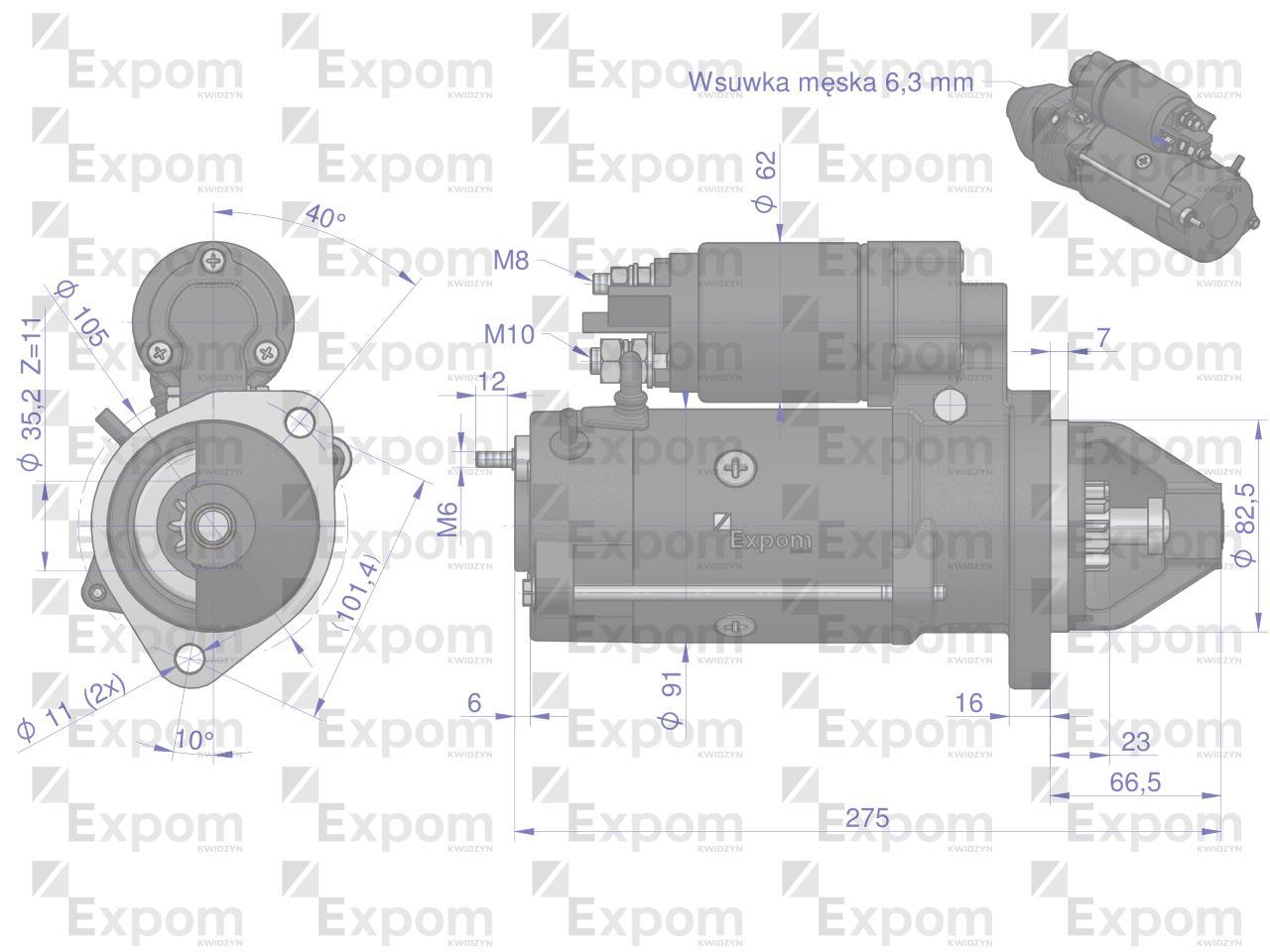 Rozrusznik 12v deutz typ iskra ms30 expom kwidzyn eu - zdjęcie 3