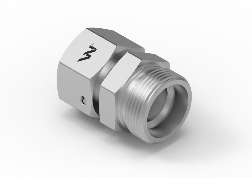 Złączka hydrauliczna metryczna ab xkor a-m26x1.5 18l b-m30x2 22l waryński - zdjęcie 3