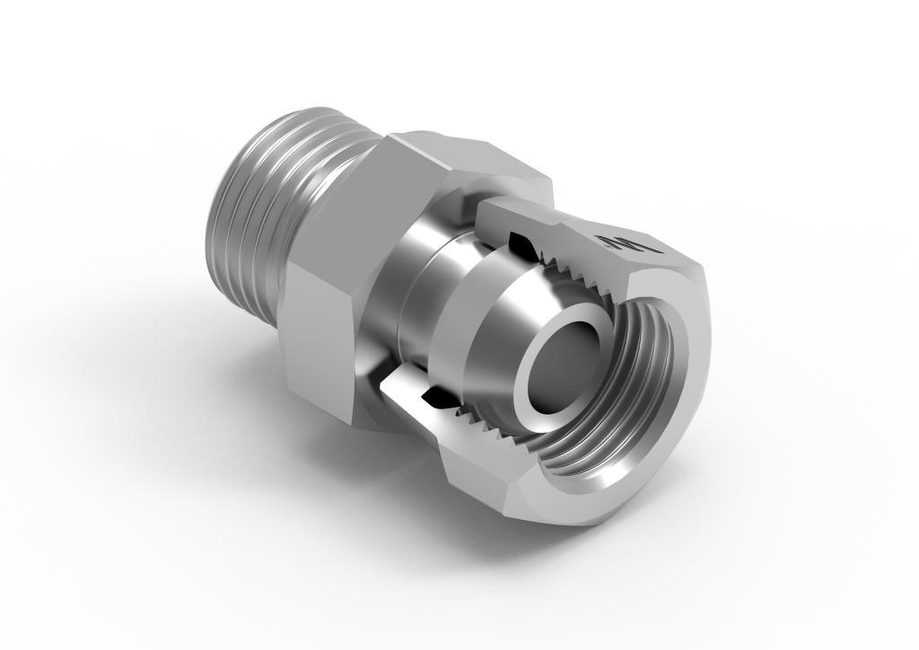 Złączka hydrauliczna calowa ab 3/4" bsp xkor waryński 2szt - zdjęcie 2