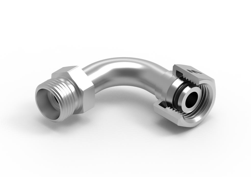 Kolanko hydrauliczne metryczne łukowe ab m16x1.5 10l xevw waryński 5szt - zdjęcie 2