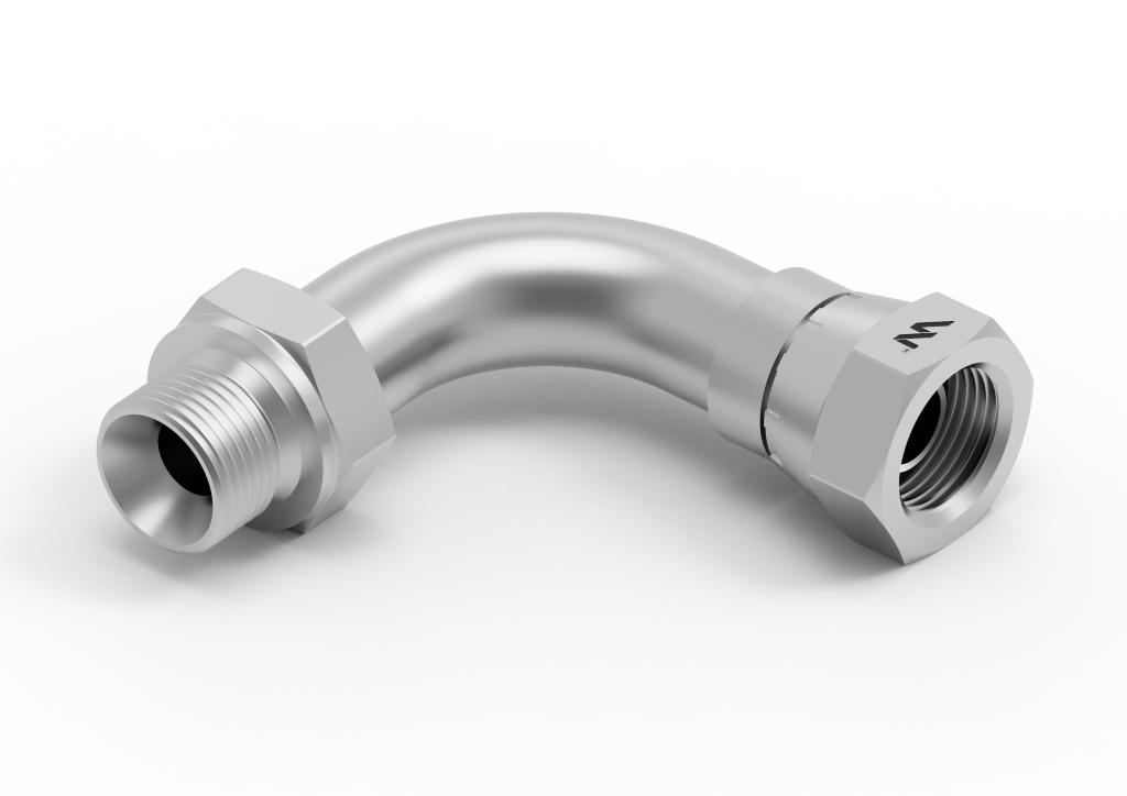 Kolanko hydrauliczne metryczne łukowe ab m20x1.5 60 stopni xevw waryński 10szt