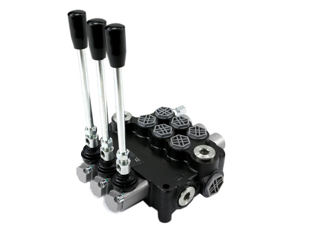 Rozdzielacz hydrauliczny 3-sekcyjny 80l voima