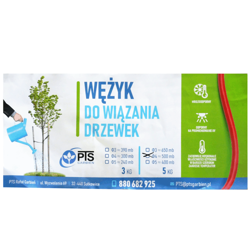 Wężyk Do Drzewek Fi-4 Czarny | WD-4CZ - zdjęcie 2
