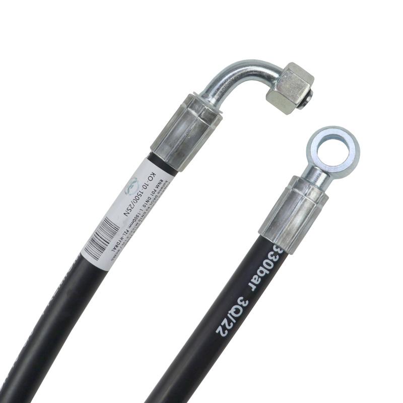 Przewód Hydrauliczny Dn10 330bar Kolano Dkol 90 Dn10 M18x1.5 12l Oczko - zdjęcie 2