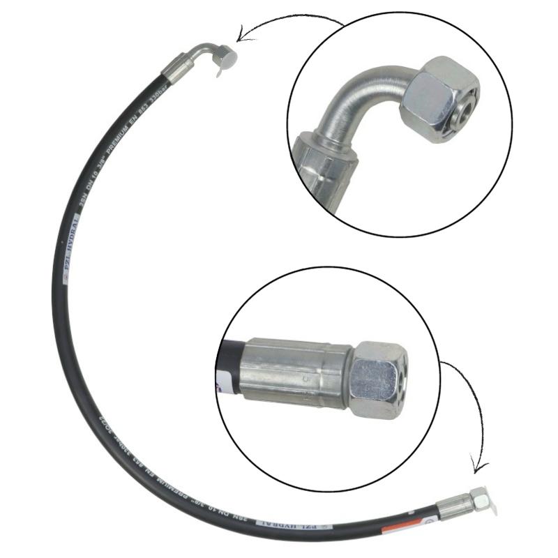 Przewód Hydrauliczny Dn10 330bar Gwint Wewnętrzny M22x1,5 Prosta Kolano - zdjęcie 2