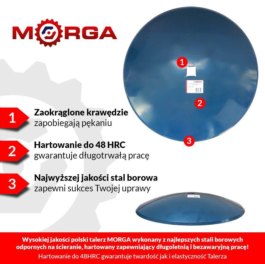 Talerz Gładki Fi-460mm Grubość 4mm Mocowanie Piasta 4 Otwory Rozstaw Śrub - zdjęcie 2