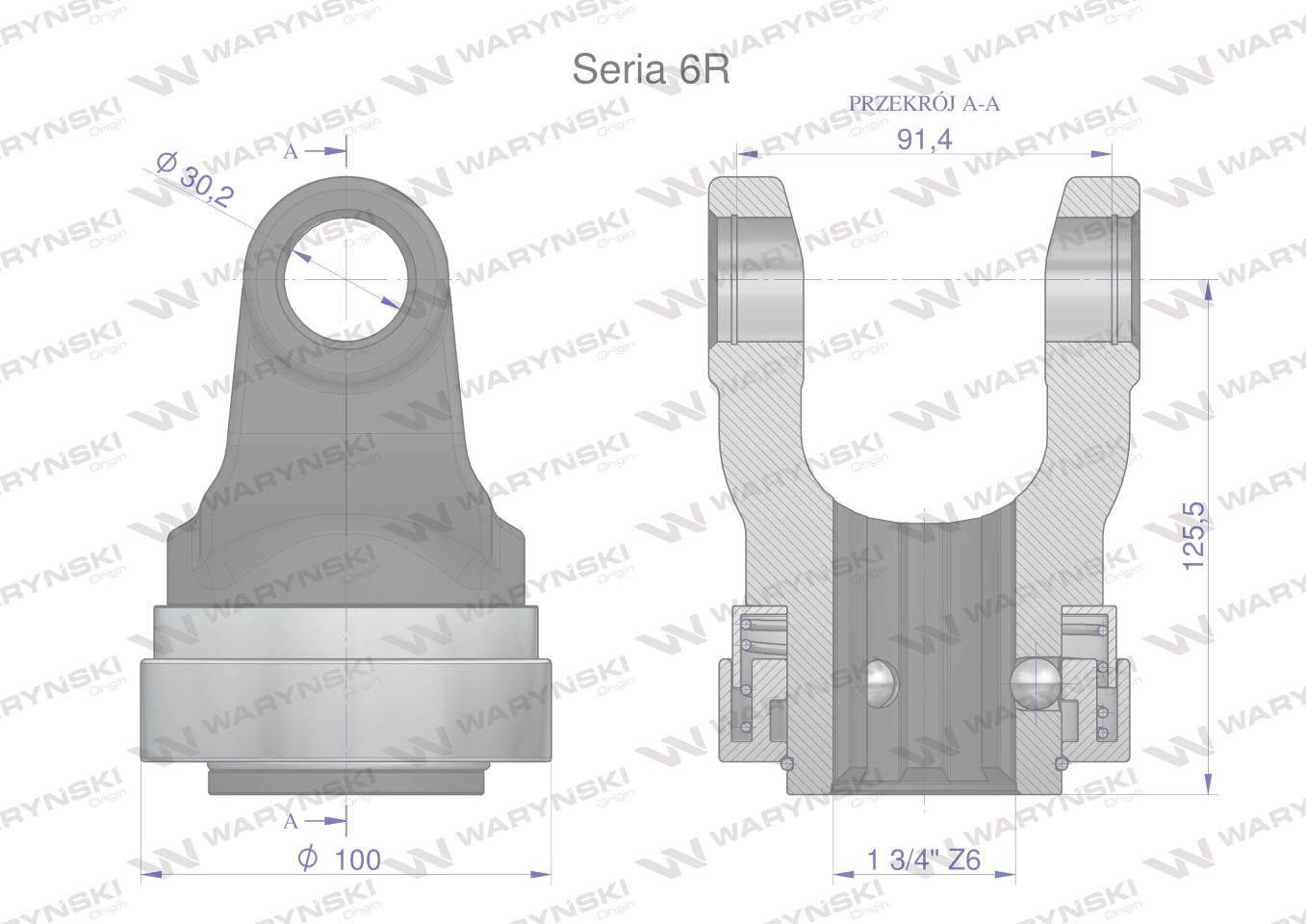 Widłak z pierścieniem 1 3/4 z6 30.2x91.4 seria 6r ce2020 waryński - zdjęcie 2