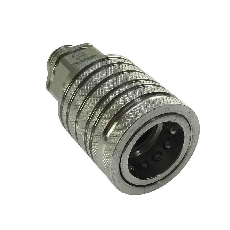 Szybkozłącze Hydrauliczne Gniazdo M18x1.5 Gwint Zewnętrzny Euro Push-Pull - zdjęcie 4