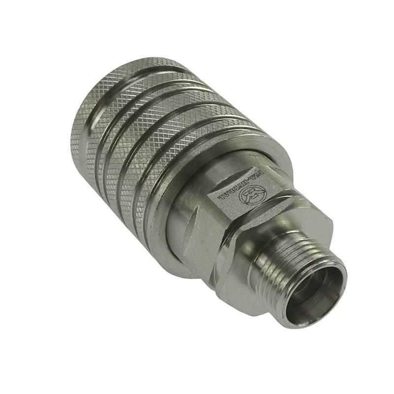 Szybkozłącze Hydrauliczne Gniazdo M18x1.5 Gwint Zewnętrzny Euro Push-Pull - zdjęcie 5