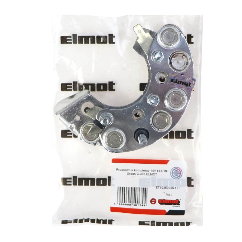 Prostownik Kompletny Alternatora 14v 55a 7017732m1 Mf Ursus C-385 Elmot - zdjęcie 4