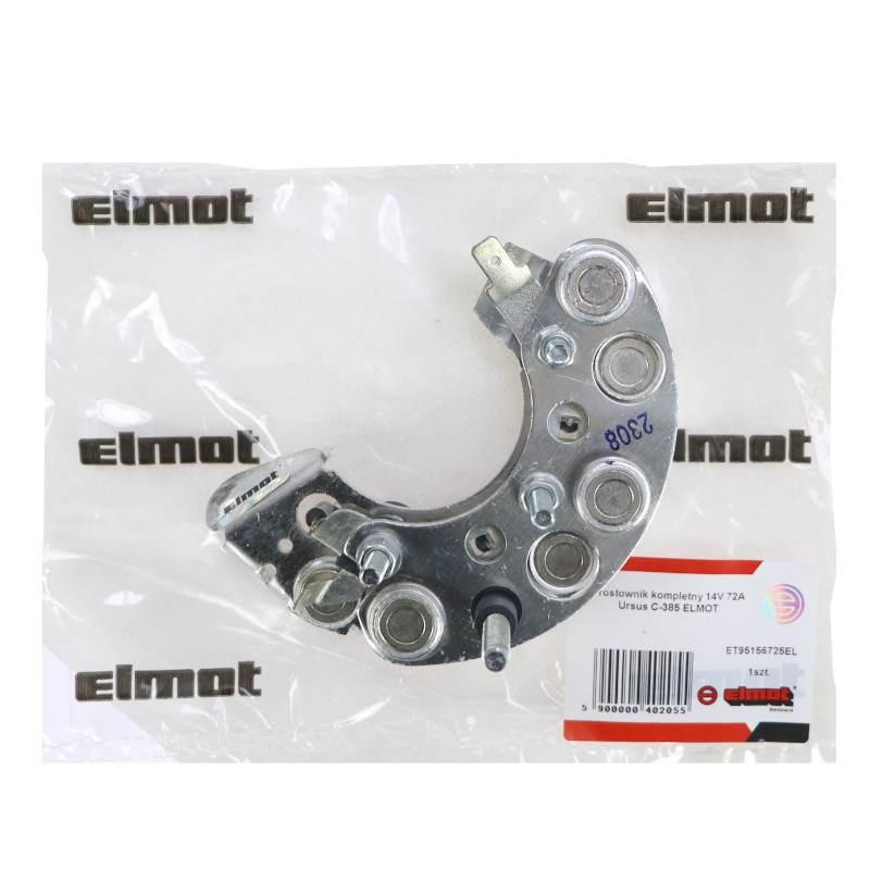 Prostownik Kompletny Alternatora 14v 72a Dwa Paski 9515672 Ursus C-385 - zdjęcie 4