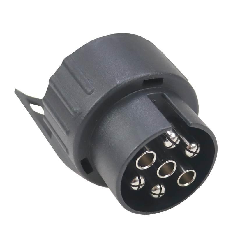 Adapter Przejściówka Gniazda Złącza 7/13 12v Wtyki Niklowane Premium Elmot - zdjęcie 2