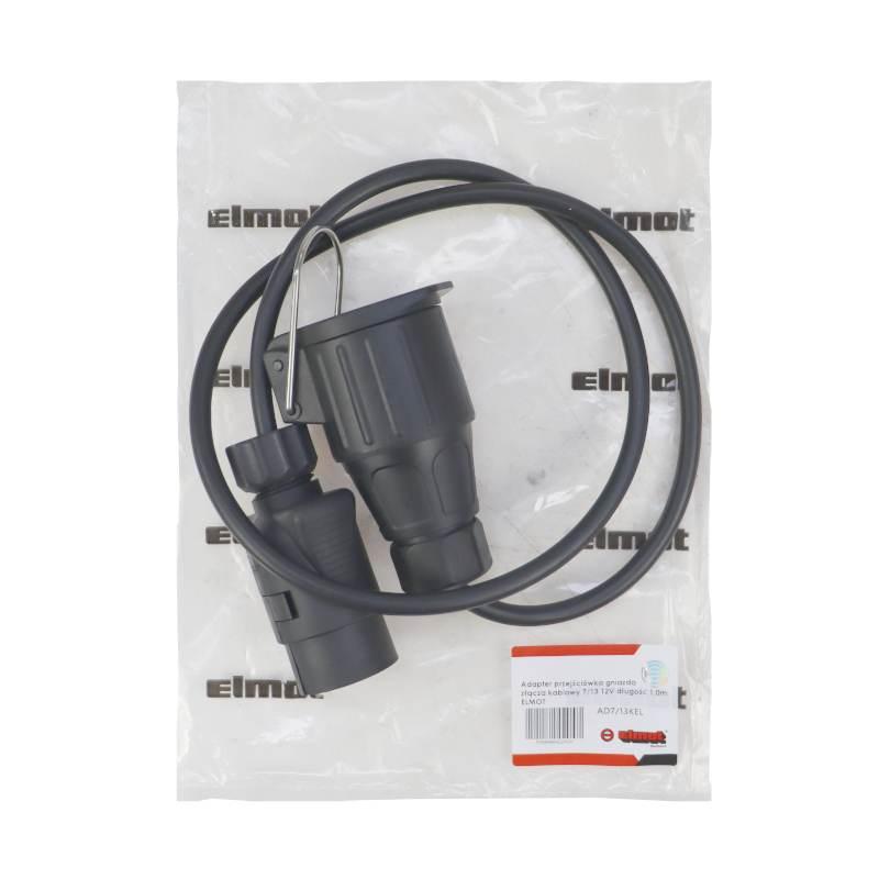 Adapter Przejściówka Gniazda Złącza Kablowy 7/13 12v Długość 1,0m Elmot - zdjęcie 4