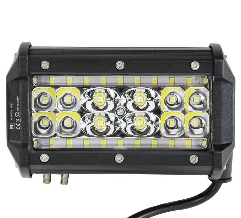 Lampa robocza diodowa prostokątna 30 led x 3W 90W 12V 24V 9000 lm