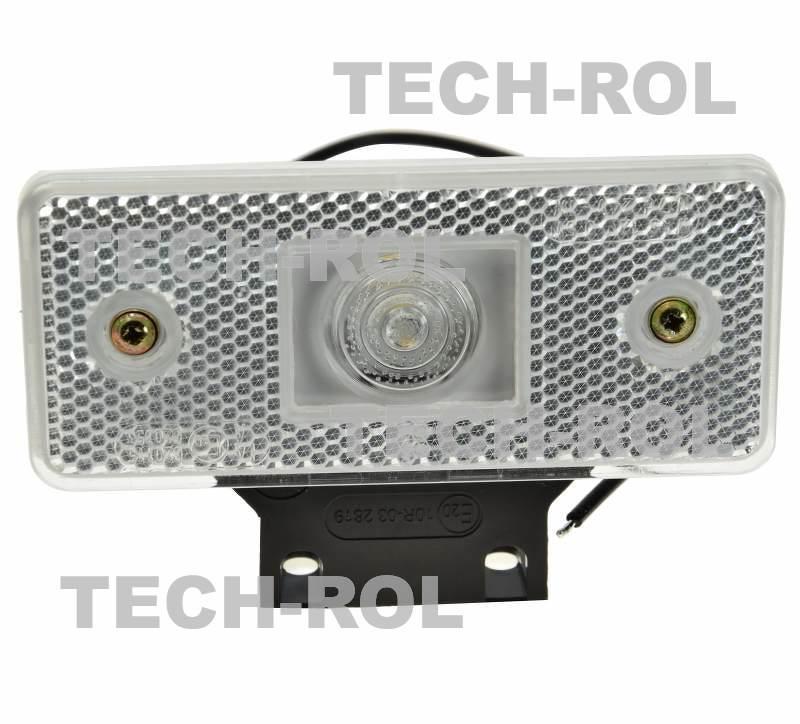 Lampa zespolona obrysowa diodowa przednia uniwersalna 12V 24V 105Z W17D