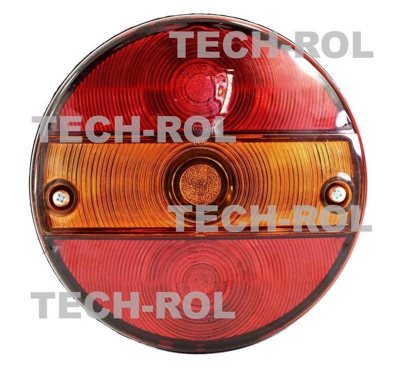 Lampa zespolona tylna,prawa kierunkowskaz pozycja stop 12V 24V Fi-142 mm