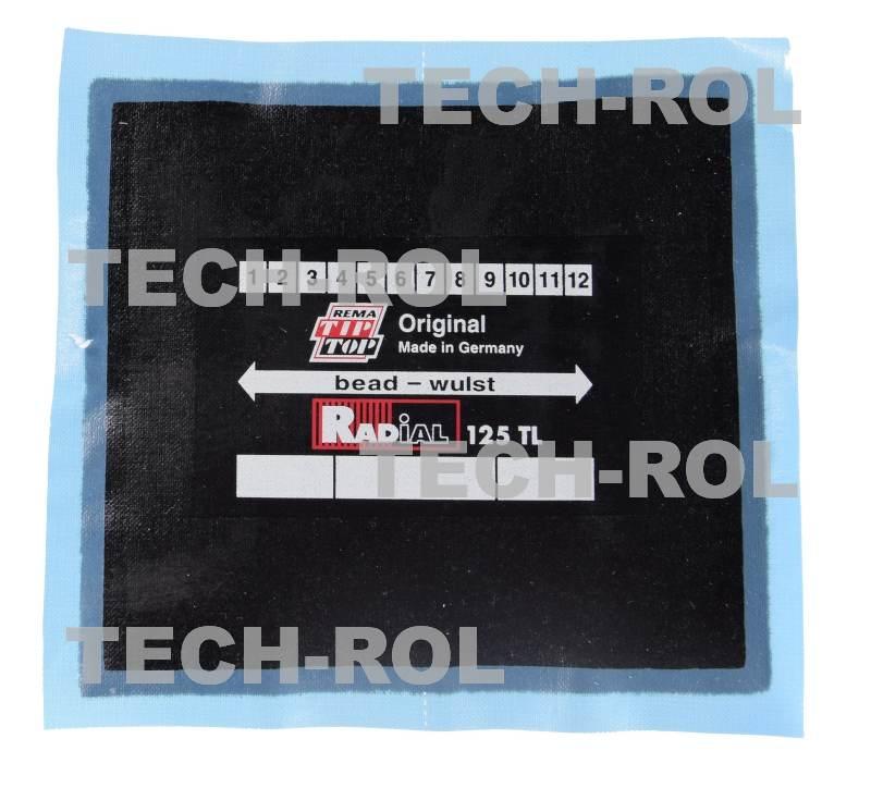 Łatka do opon bezdętkowych radialnych 125TL 115 mm x 125 mm 502-1252