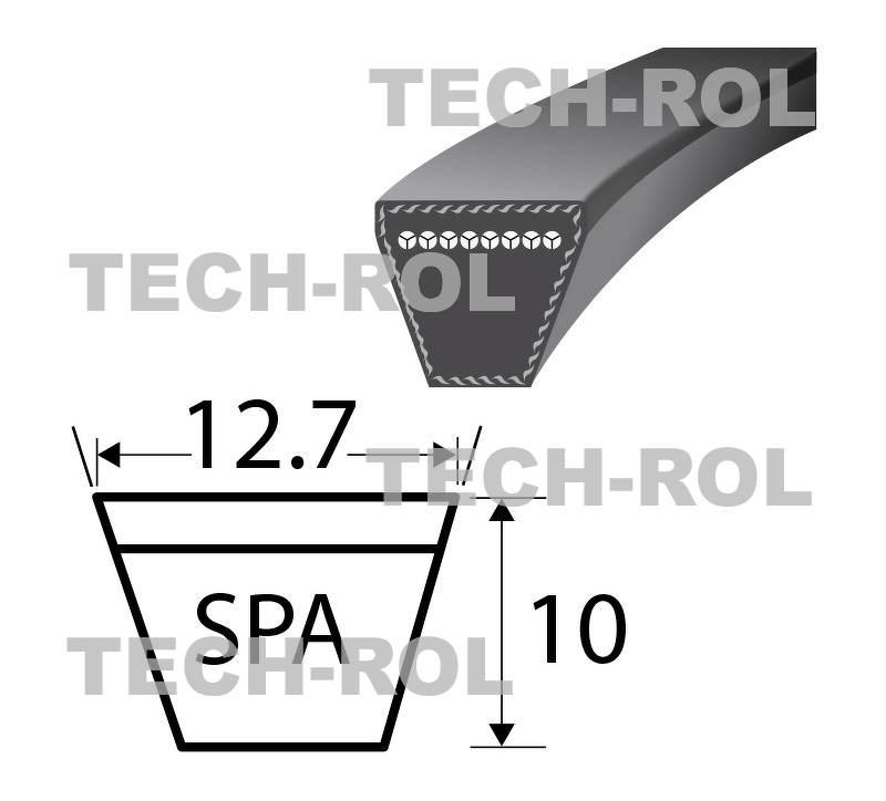 Pasek klinowy żółty SPA-2832 pasuje do Kosiarka Z 042/4 SPA-2832 Produkt