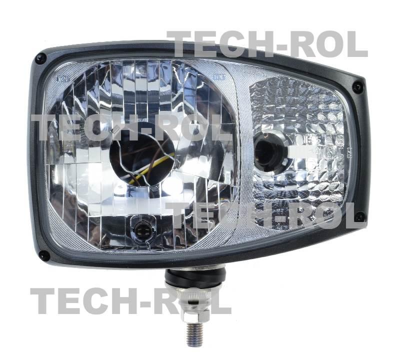 Reflektor przedni lewy plastikowy H4 12V 24V światła mijania drogowe