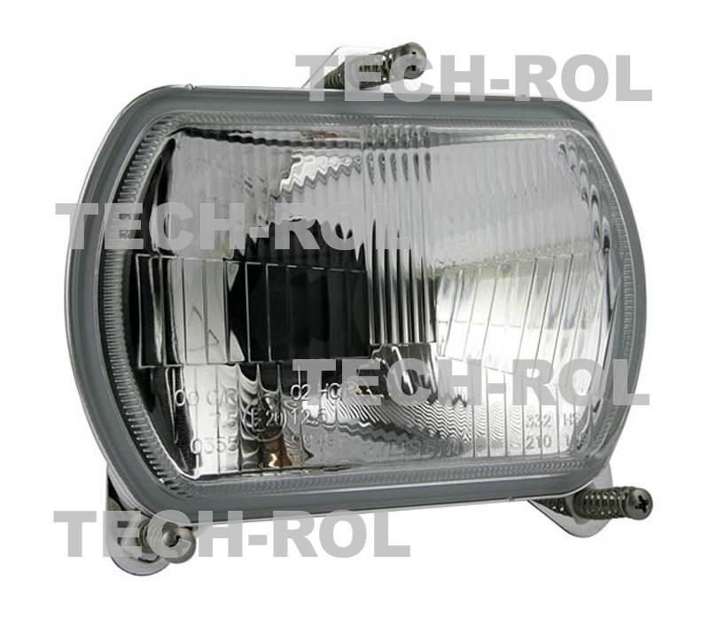 Reflektor przedni uniwersalny H4 12V 24V światła mijania drogowe 156 mm