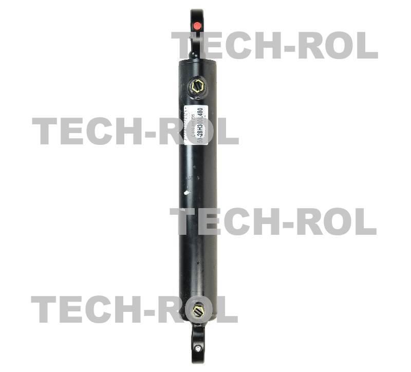 Siłownik hydrauliczny z uchem fi-25mm dwustronnego działania skok 300mm