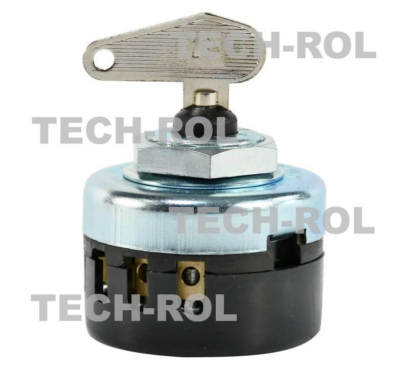 Stacyjka z kluczykiem,metalową nakrętką 0-1-2-3 do Ursus C-330 C-360