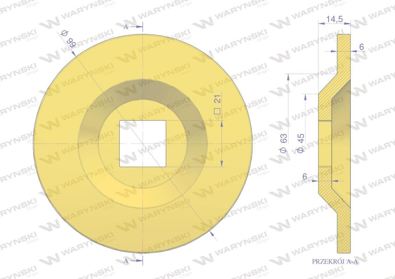 Tarcza sortująca wygięta 99 x 15 x 21mm 08800024 grimme waryński - zdjęcie 2