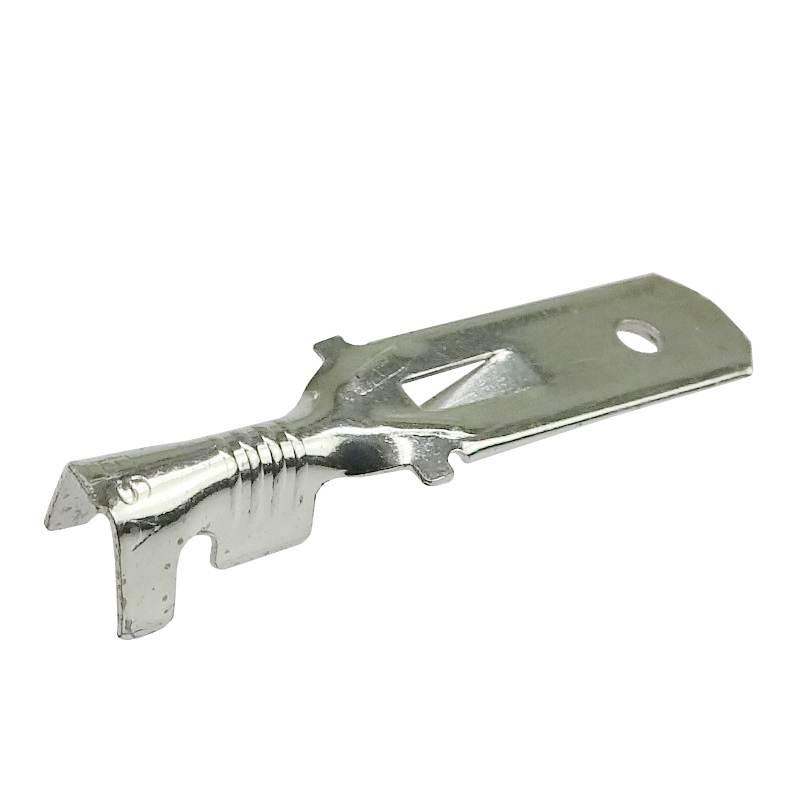 Nasadka Wsuwka Długa Cynowana 6,3x0,8 1,0-2,5 Gb0,38 L28 Elmot 100szt - zdjęcie 2