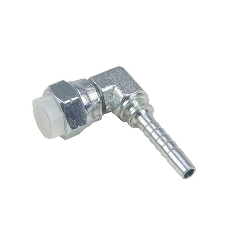 Końcówka Zakucie Hydrauliczne Dkr 90° Dn06 1/4" Kompaktowa Kuta 2szt - zdjęcie 2