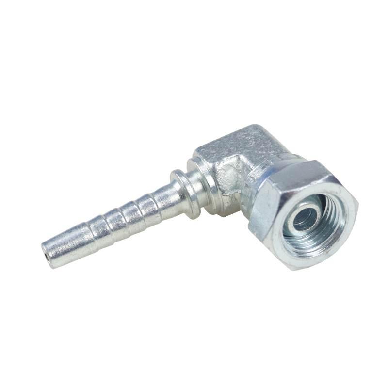 Końcówka Zakucie Hydrauliczne Dkr 90° Dn06 1/4" Kompaktowa Kuta 2szt - zdjęcie 3