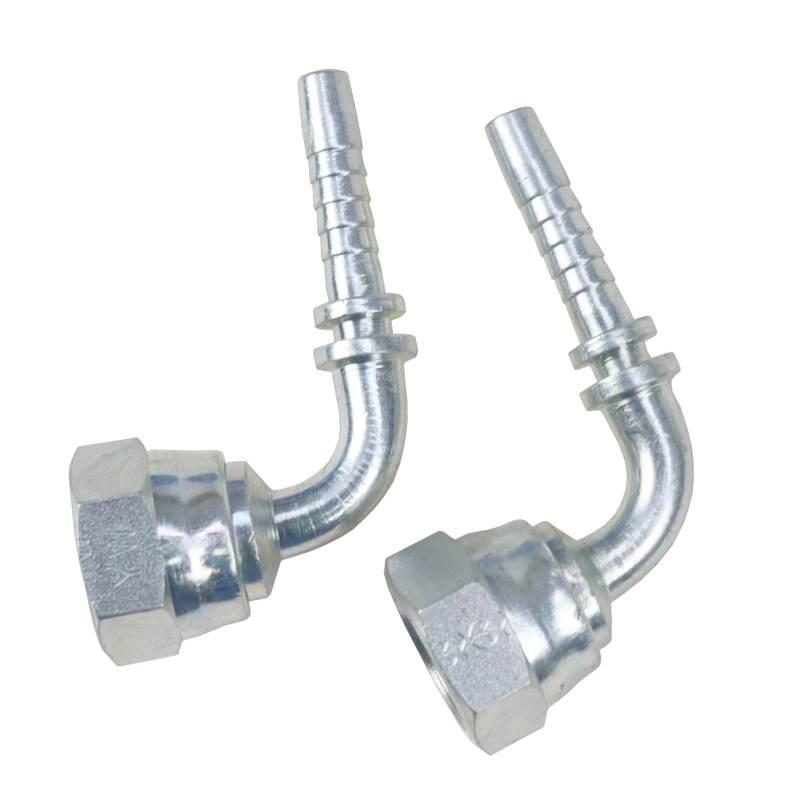 Końcówka Zakucie Hydrauliczne Dkr 90° Dn06 3/8" Premium Hydral 2szt - zdjęcie 3