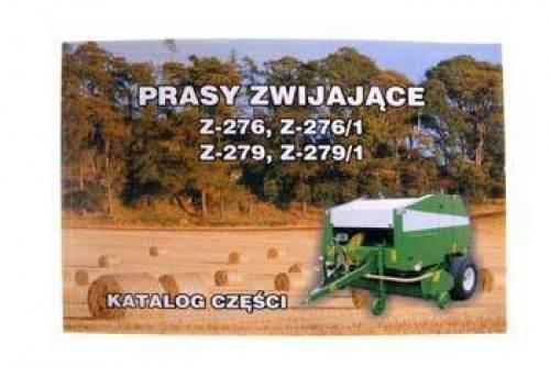 Katalog prasa zwijka z-276,z-276/1,z-279,z-279/1