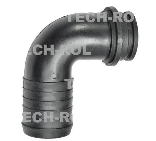 Kolano fi-32mm kąt 90-stopni mocowane nakrętką 1 i 1/4 cala do pomp