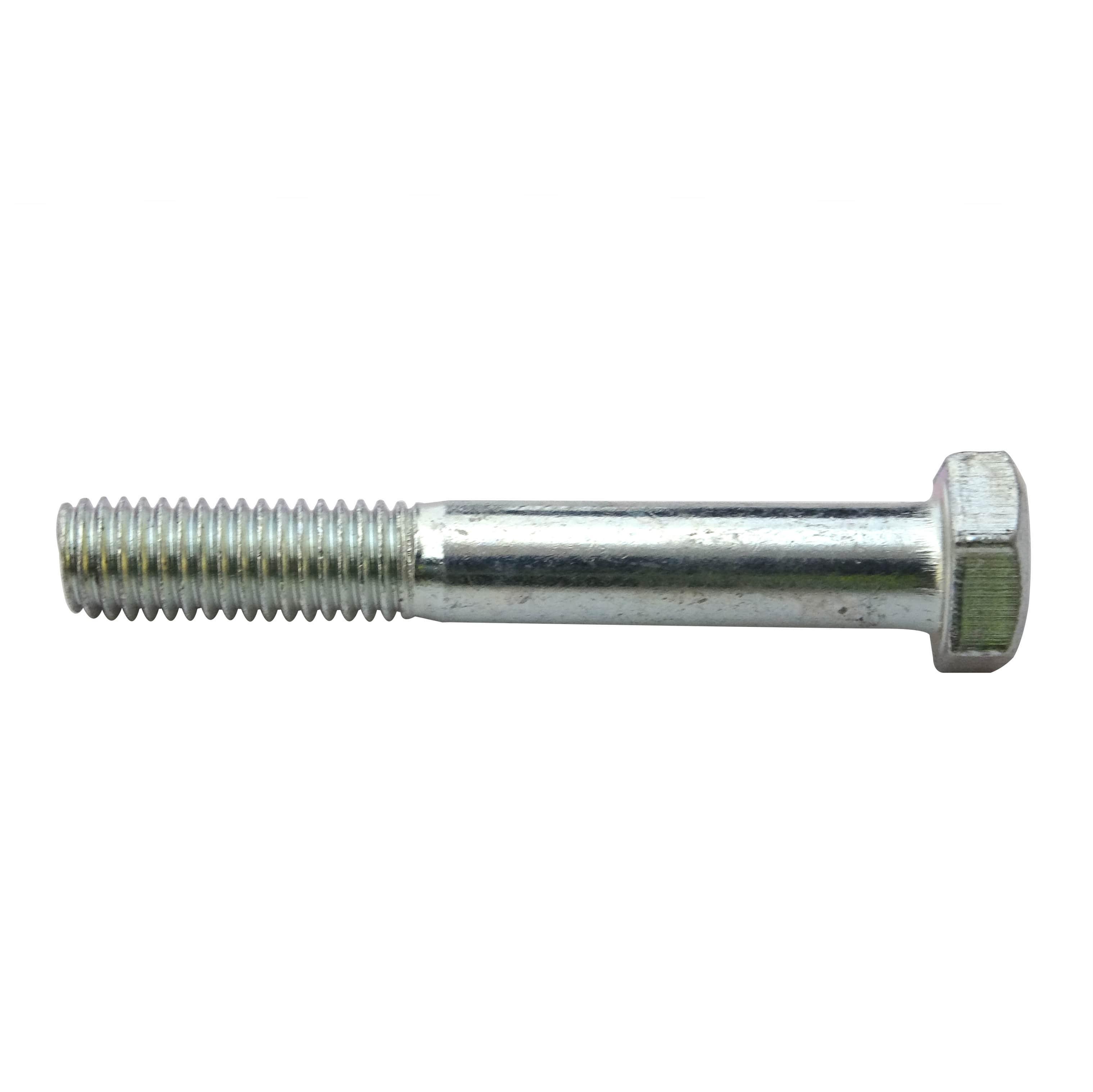 Śruba Z Łbem 6-Kątnym Niepełny Gwint M8x55 Kl.8.8 Din931 Biały Ocynk