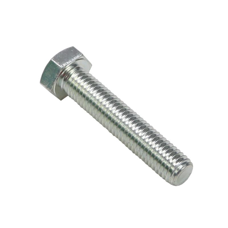 Śruba Z Łbem 6-Kątnym Pełny Gwint M12x60 Kl.8.8 Din933 Ocynk Biały