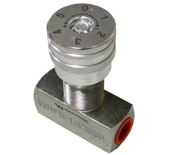 Zawór dławiący wrfb 90 1/4"bsp waryński | WRFB-1/4BSP