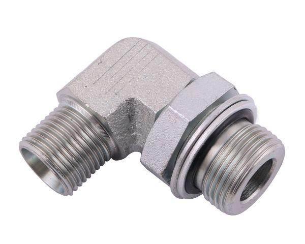 Kolanko hydrauliczne 90 long z przeciw m22x1.5 z uszc.xm18x1.5