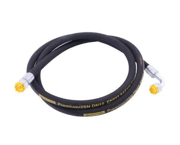 Przewód hydrauliczny 275 bar gwint m22x1.5 prosta/90 stopni l-500mm dn12-12sn ak-13-500 p11p12 27.5mpa waryński