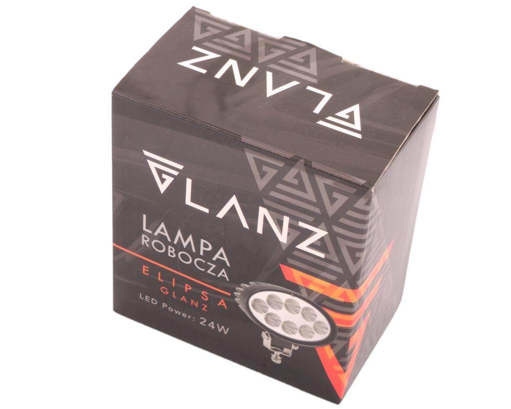 Lampa robocza elipsa 24w 8 led glanz | L0109G