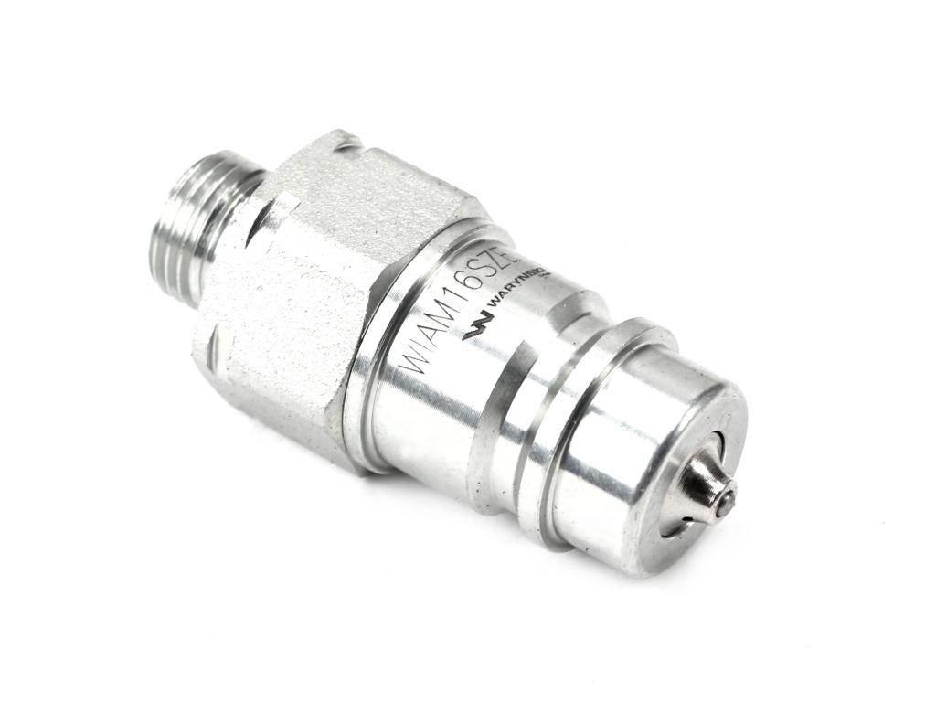 Szybkozłącze hydrauliczne wtyczka m16x1.5 gwint zewnętrzny euro 9100816w iso 7241-a z eliminatorem ciśnienia waryński