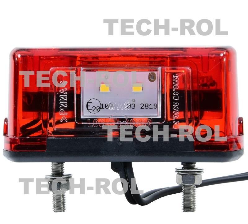 Lampa podświetlenia tablicy diodowa 12V 24V 245 Waś