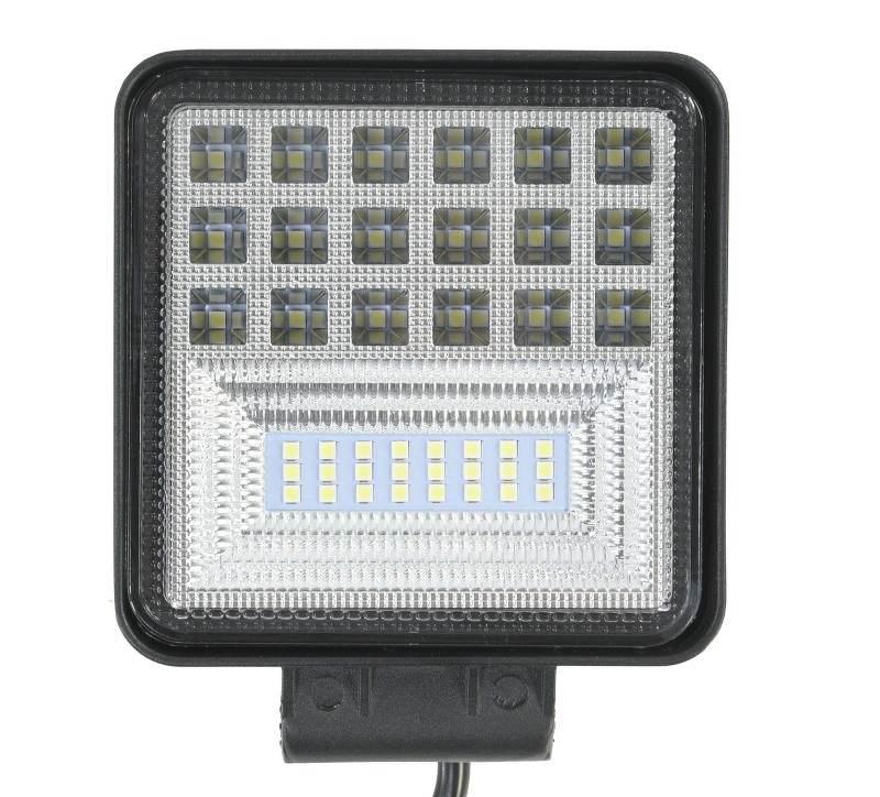 Lampa robocza diodowa kwadratowa 42 led x 0,5W 21W 12V 24V 2100 lm