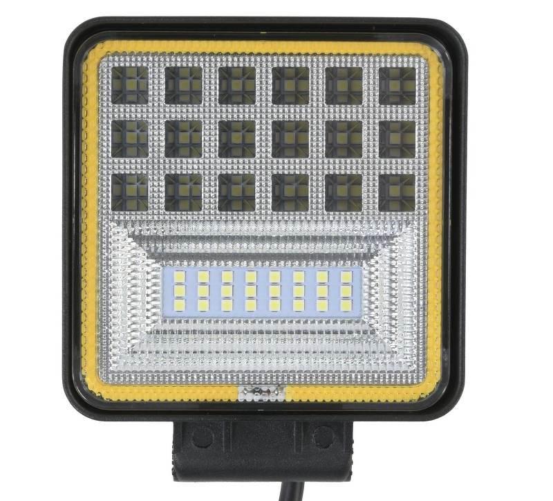 Lampa robocza diodowa kwadratowa 42 led x 0,5W 21W 12V 24V 2100 lm
