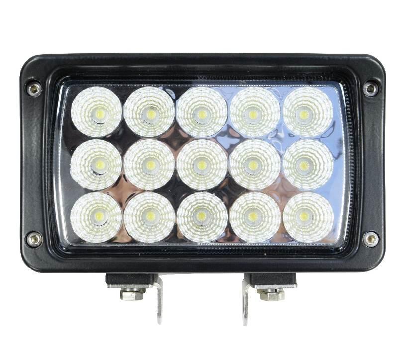 Lampa robocza diodowa prostokątna 15 led x 3W 45W 12V 24V 3240lm 6000K