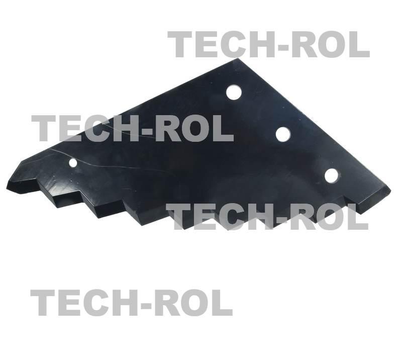 Nóż do paszowozu 500x8 mm twardość 52 Hrc stal borowa pasuje do